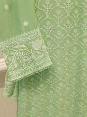 3 Piece - Pure Embroidered Cotton Net Suit S113241