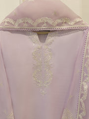 3 Piece - Pure Embroidered Korean Silk Suit S114440