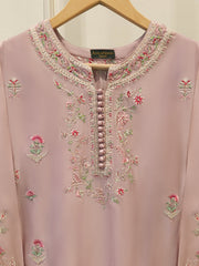 2 Piece- Pure Sheesha Silk Embroidered Suit S114472