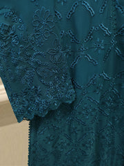 3 Piece - Pure Embroidered Cotton Net Suit S114609