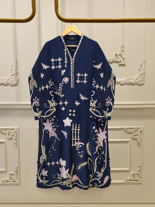 2 Piece- Pure Sheesha Silk Embroidered Suit S115147